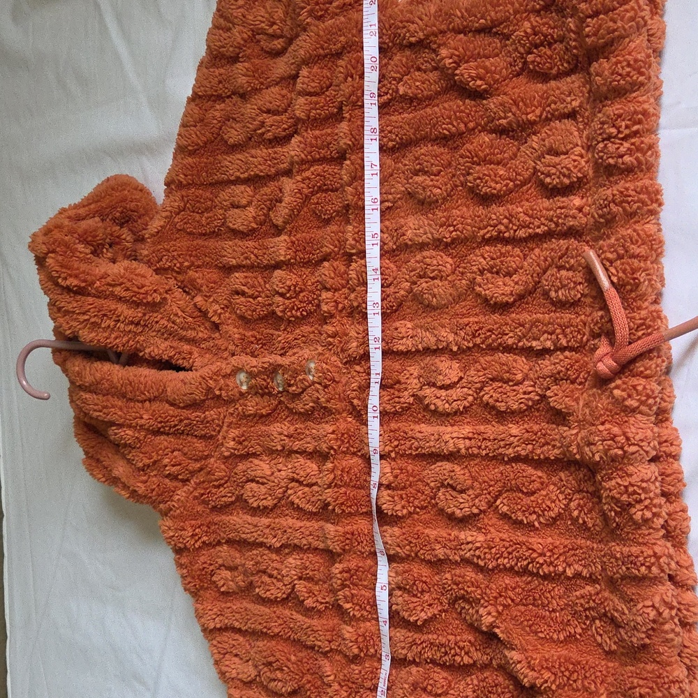 Cider Sherpa Pullover Hoodie Size Medium Cropped - Picture 9 of 11